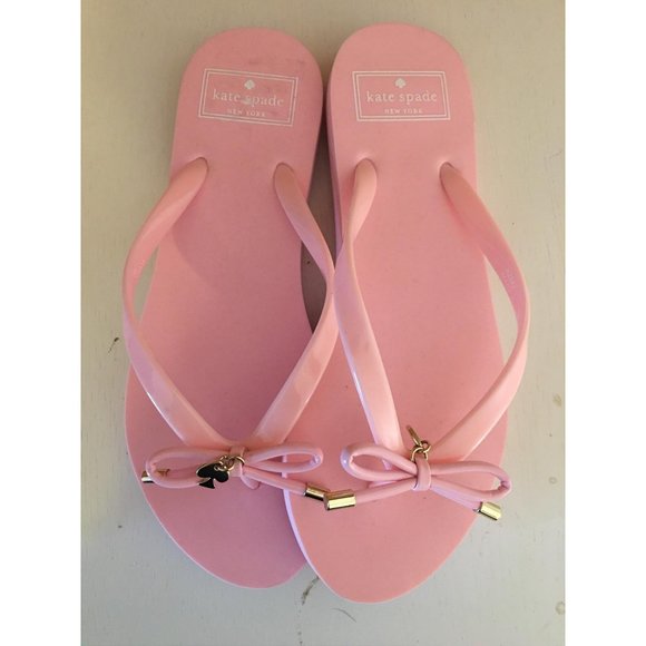 Kate spade nova flip-flops pink size 7 - Picture 2 of 4